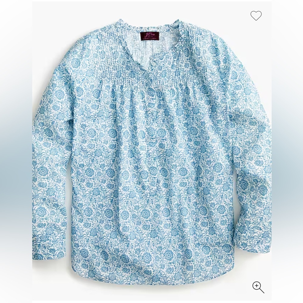 J. Crew Ruffle classic popover shirt in Liberty® devonshire floral